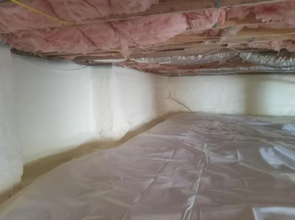 Crawl space encapsulation with closed-cell spray foam for Spray Foam Roofing in DeBary