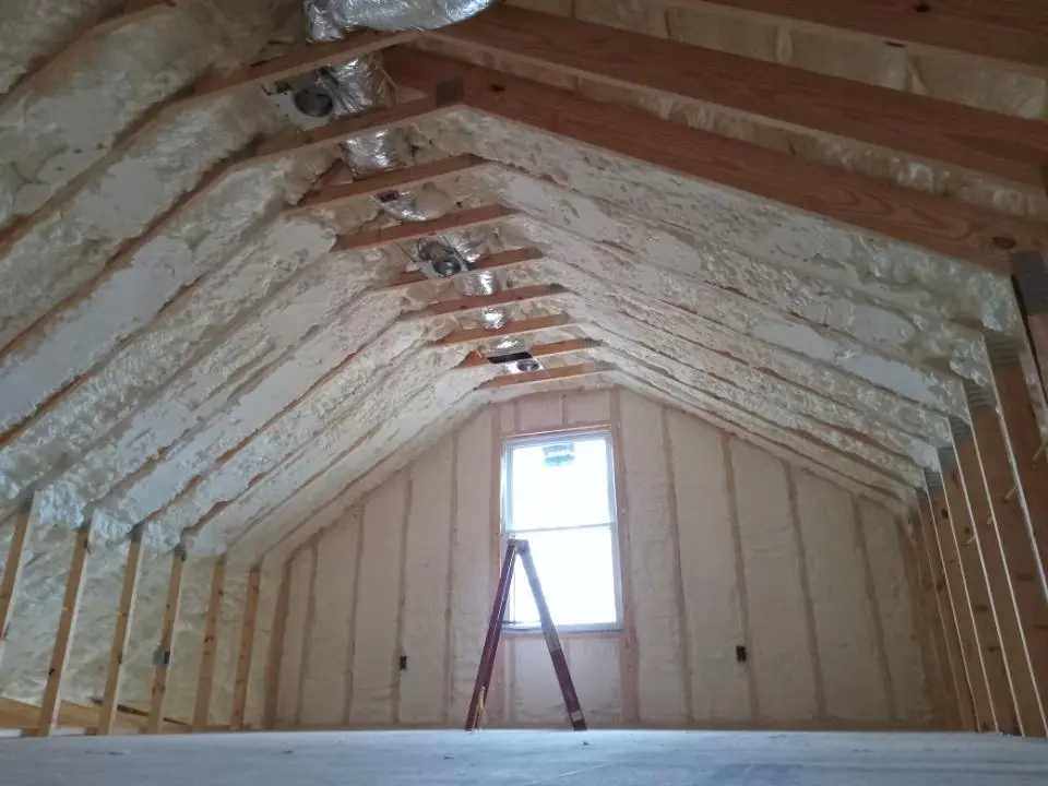 Spray foam roofing application for Crawl Space Insulation project in DeBary